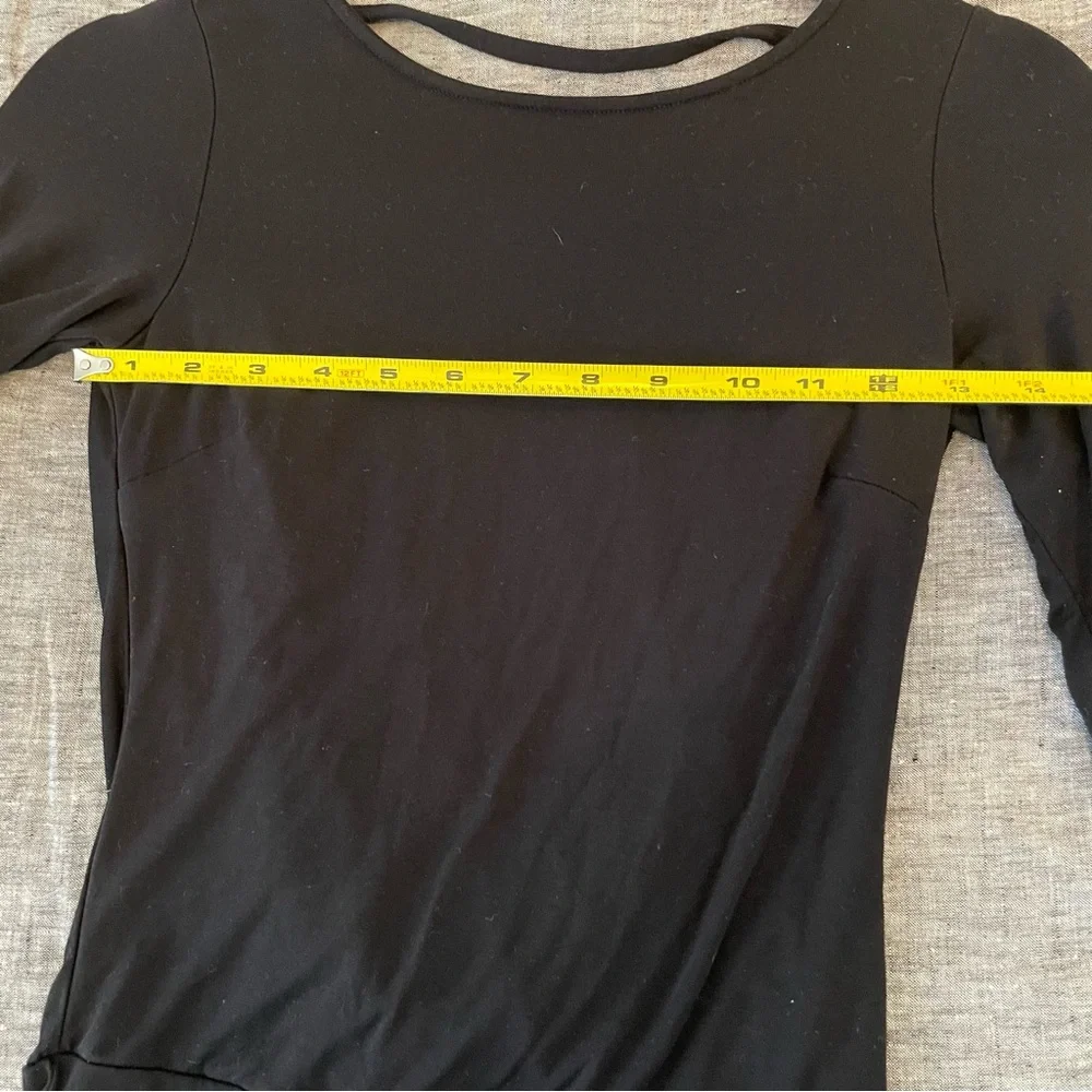 Lulu's Black Backless Long Sleeve Bodysuit XS NWOT - Picture 15 of 16